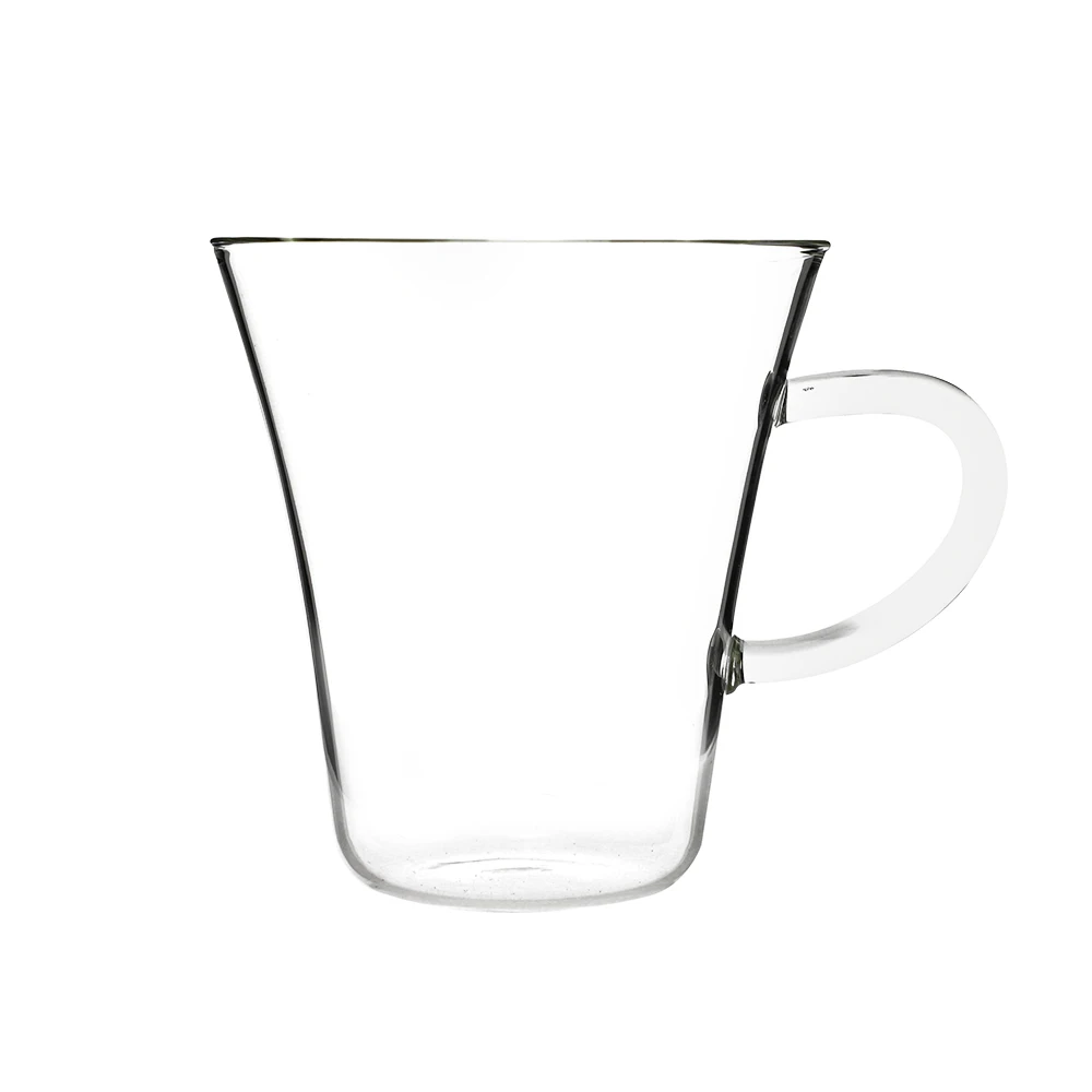 

Worth Buying heat resistant blue colored drinking glass cup with handle, Dark blue,light blue,green,yellow,ect.