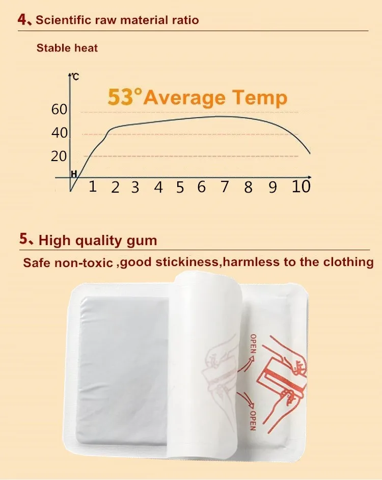 Disposable Air Activated Self Heating Pad Body Warmer Patch Buy Self