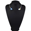 2018 New Latest Big Stone Rock Style Metal Clavicle Short Sexy Neck Choker