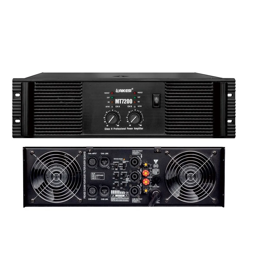 Nuevo amplificador de la serie MT de gran potencia de 800w a 1800w