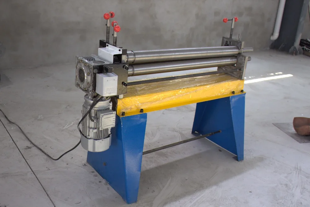 Small Type Electric 3 Roller Metal Sheet Plate Bending Radius Rolling