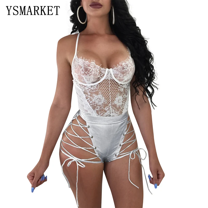 

Lace Up Bandage Hollow Out Solid Zipper High Waisted Shorts For Women Summer Sexy Short Hot pants
