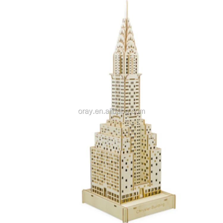 WoodCraft Construction Kit 3D Wooden Puzzle Leaning Tower of Pisa Model Jigsaw 