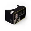 black color google cardboard Christmas gift play with Freshest world viewer kit 3D virtual reality VR headmounted headset