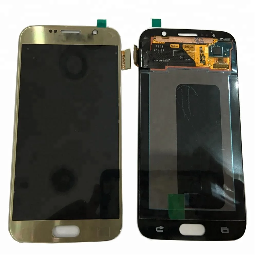 

China phone Original LCD Display For Samsung S6 G920F LCD screen assembly, Black,white,gold,blue