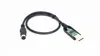 Black USB to RS422 PLC Programming Cable 3 meters
