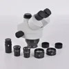 Trinocular Stereo Microscope Head Simul-Focal 7X-45X Continuous Zoom WF10X/20 Eyepiece Auxiliary Objective Lens for Phone Repair