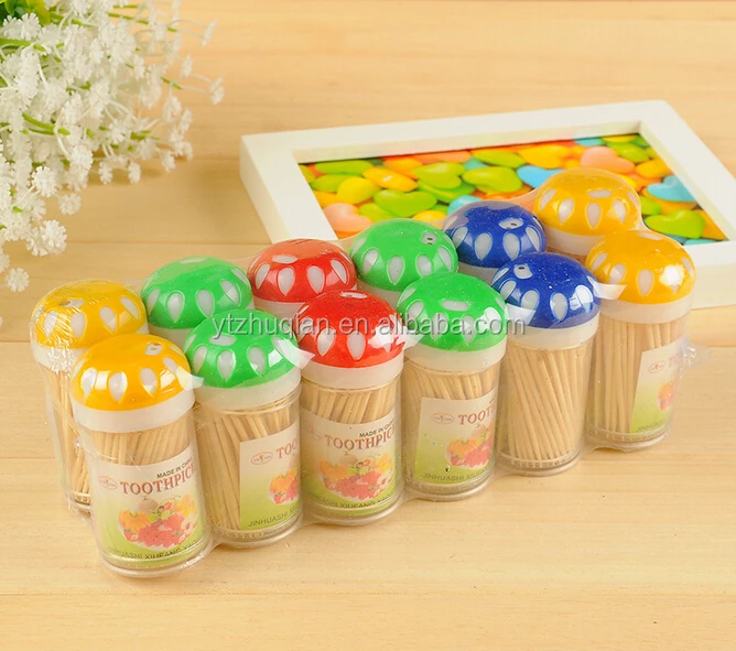 100% naturel &eacute;cologique en bambou cure-dents avec deux/point unique