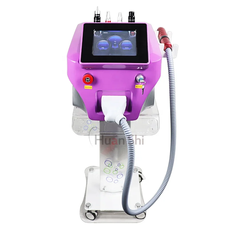 

High Quality Portable Pico Laser 532nm\1064nm\755nm\1320nm Picosecond Laser Tattoo Removal Machine