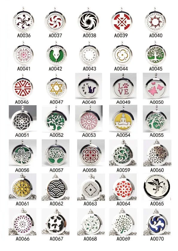 Tree Of Life Titanium Stainless Steel 316L Jewelry Gold Plated Necklace Locket Men Women Aroma Essential Oil Diffuser Necklace