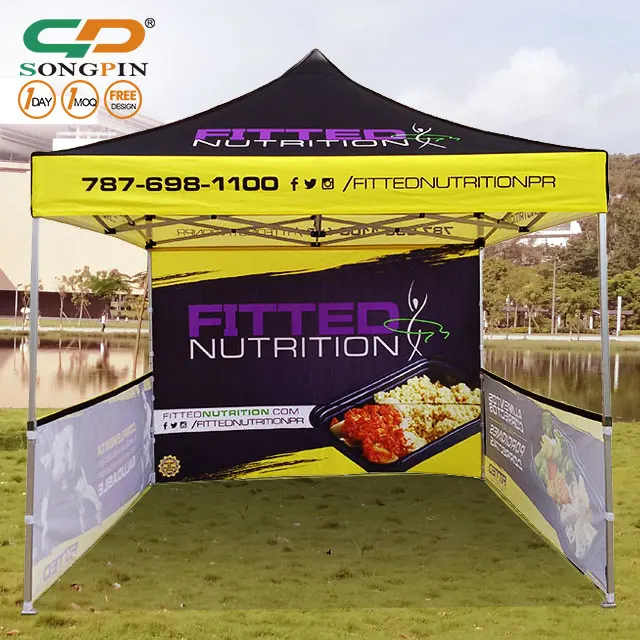 2019 SongPin Foldable Tent Gazebo Canopy 10x10 Ft Pop Up Trade Show Advertising Customize Outdoor Folding Tents