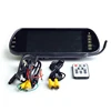 Best safety intelligent alert led car reverse parking sensors with 4 detector camera mirror