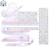 CZ-29 Clear Scale Acrylic Straight Ruler PVC Curve Ruler Set