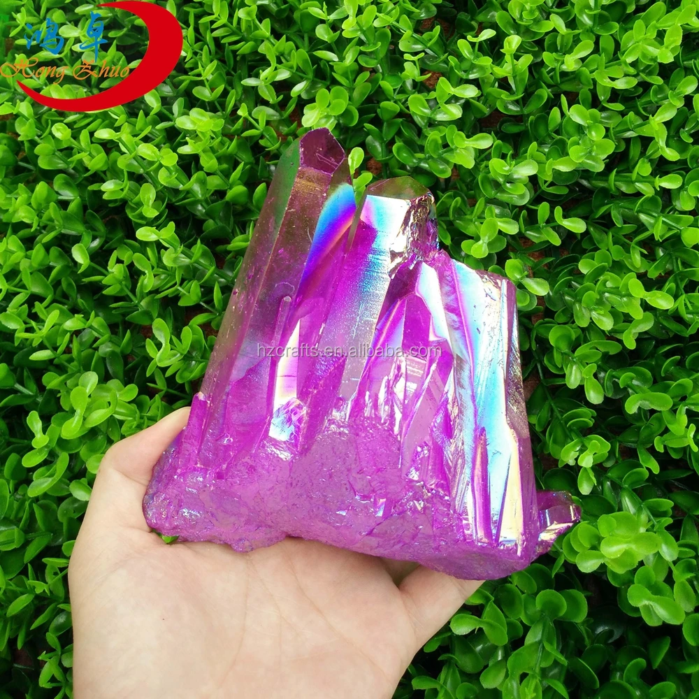 

Hot Sale Natural Rough Crystal Quartz /purple aura Crystal Cluster Wholesale