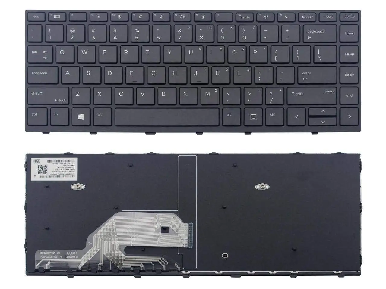 Original New For Hp Probook 450 G5 455 G5 470 G5 Keyboard Without Backlit Frame Us L 001 L 001 Computer Components Laptop Replacement Parts