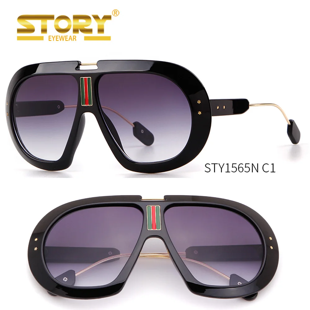 

STORY STY1565N 2018 New Unisex Fashion Shades Star Oversized Sunglasses, Pictures showed as follows