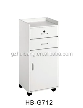 White Color Wood Salon Beauty Trolley Cart From Huibang Hb G712