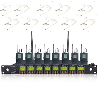 

OK-8 Professional 8 Channels PLL UHF Wireless Microphone System with Bodypack Headset Microfones