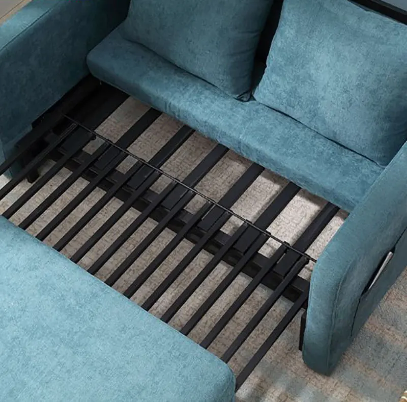 Fabric Folding Bed Sofa Living Room Furniture,Metal Mechanism Sleeper