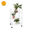 Simple design kitchen storage metal moving carts
