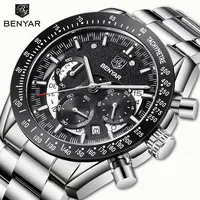 

BENYAR 5120 Men's Watches Wristwatches Men Watch Quartz Chronograph Top Brand Luxury Watch Business Male watches Clock