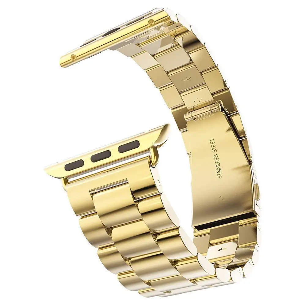 

Stainless Steel Metal Strap Business Replacement Band For Apple Watch Series 1 2 3 4 (42mm 44mm ), Rose gold