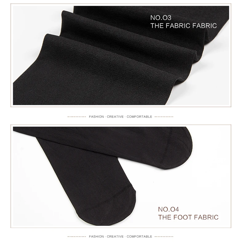 Manzi Brand Warp Seamless Stockings Black Jacquard Silk Stockings Ultra ...