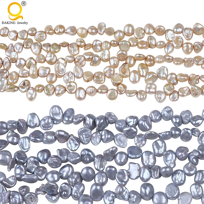 

6-7mm 16 inches long strand keshi natural pearl