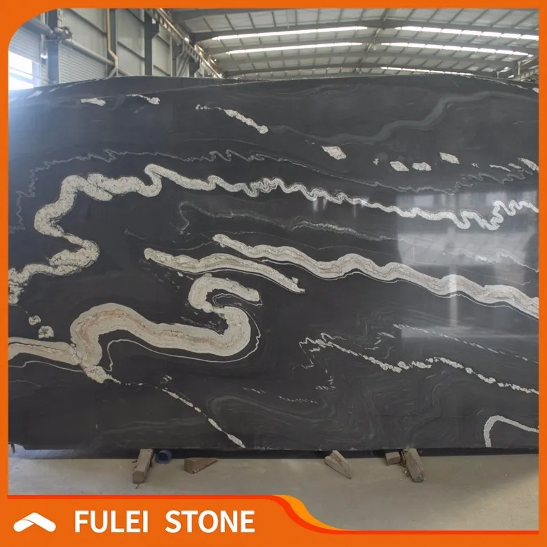 Cheap exotic granite slabs prices black horse granite slabs for sale