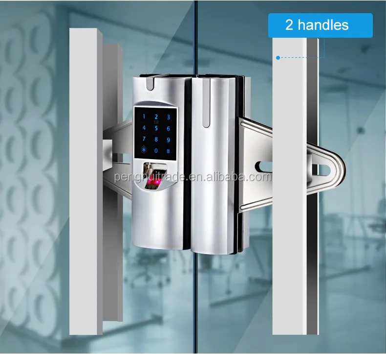 Remote Control Outdoor Glass Fingerprint Smart Main Gate Electronic