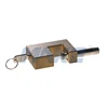 Security outdoor pin tumbler rectangular brass padlock