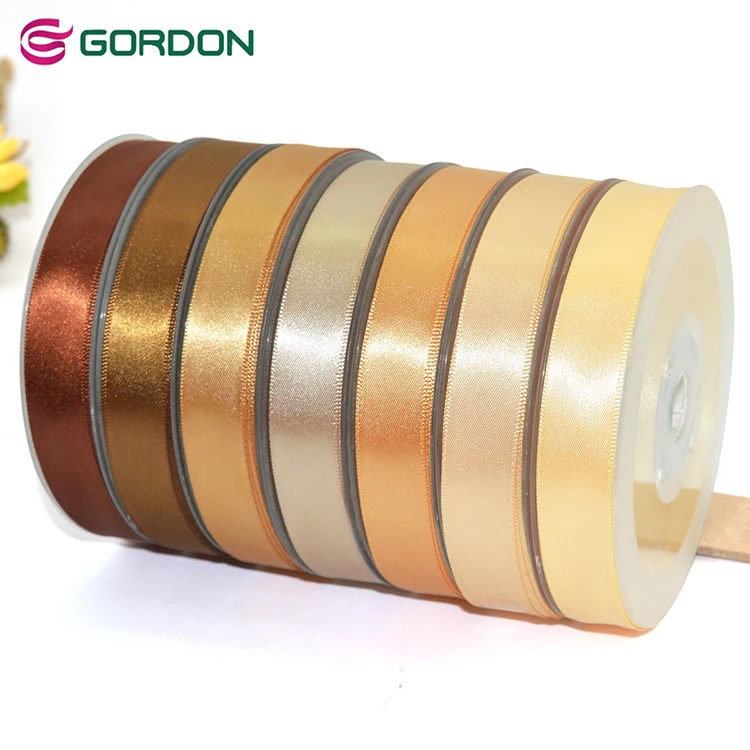 

China factory cheap wholesale custom hot sale 3/4" satin ribbon tape, 196 stock colors