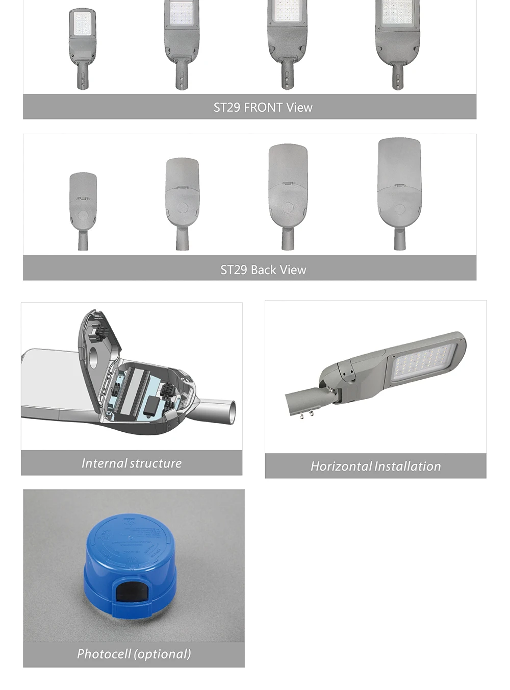 Professional street light led lighting luminaires with input voltage 220vac ,50 hz-6