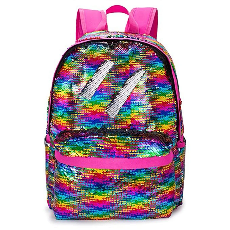 glitter school backpack