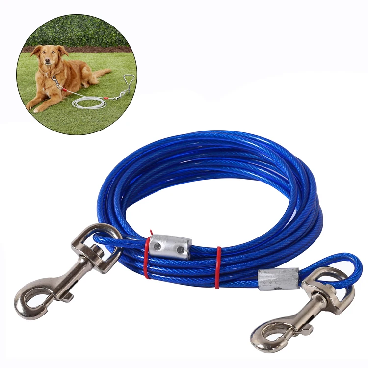 Durable Plain Pvc Remote Controlled Dog Slave Training Leash 10m