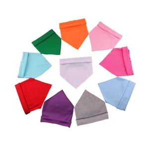 Custom Printed Pet Bandanas Dog Scarf Dog Bib Towel Mouth Water Towel Trigonometric Bandanas