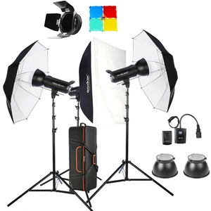 Godox SK400II 1200W 3 x 400Ws Bowens Mount Strobe Flash Kit