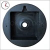 90mm black plastic ground cover/wall clock case/clock movement case