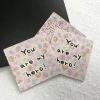 Wholesale high quality print post card greeting thank you card gift card