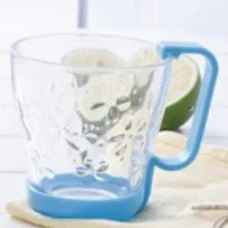 
Glass tea coffee cup with plastic handle 200ML top quality tea coffee cup 