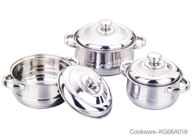 6pcs Kitchen Parini Cookware Sets Stainless Steel Cooking Pot - Buy ...