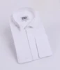 Wholesale new design hidden placket wing collar tuxedo shirt for men