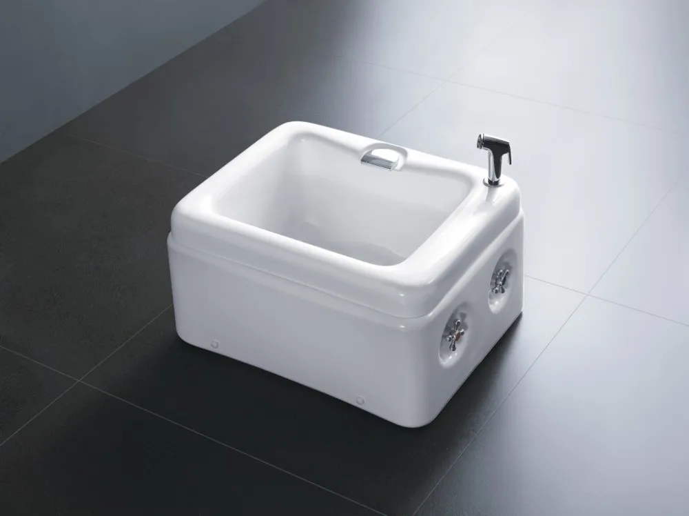 Fiber Glass White Acrylic Foot Spa Bucket Foot Bath Tub Pedicure Tub