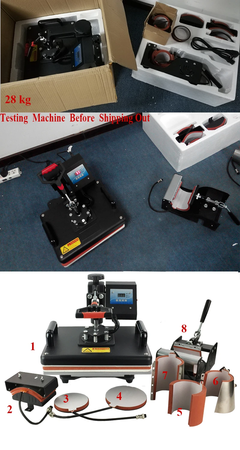 Tshirt Printer,Color Change Mugs Sublimation Paper Printing Machine 8