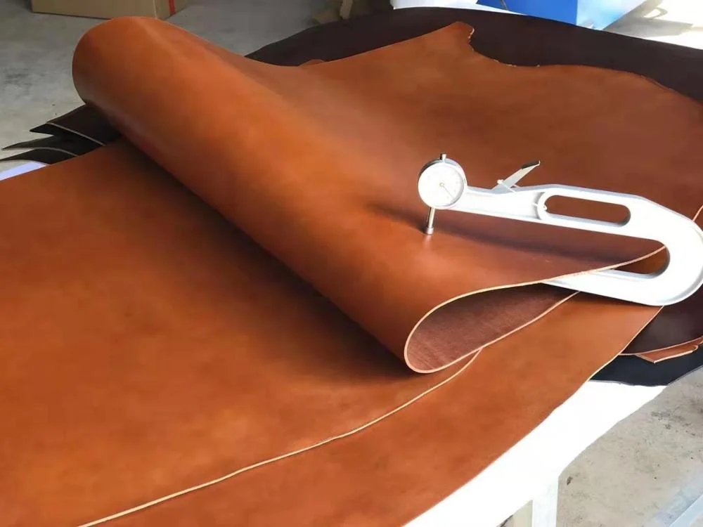 
High quality vintage genuine cow leather cabinet handle antique design chair vegetable tanned leather saddle leather 