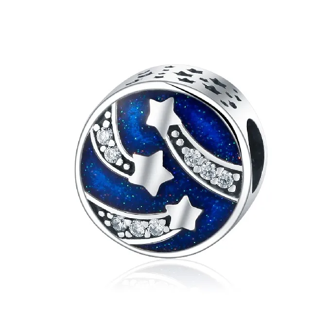 
Meteor Star Beads 925 Sterling Silver charms Fits for Bracelet&Necklace 