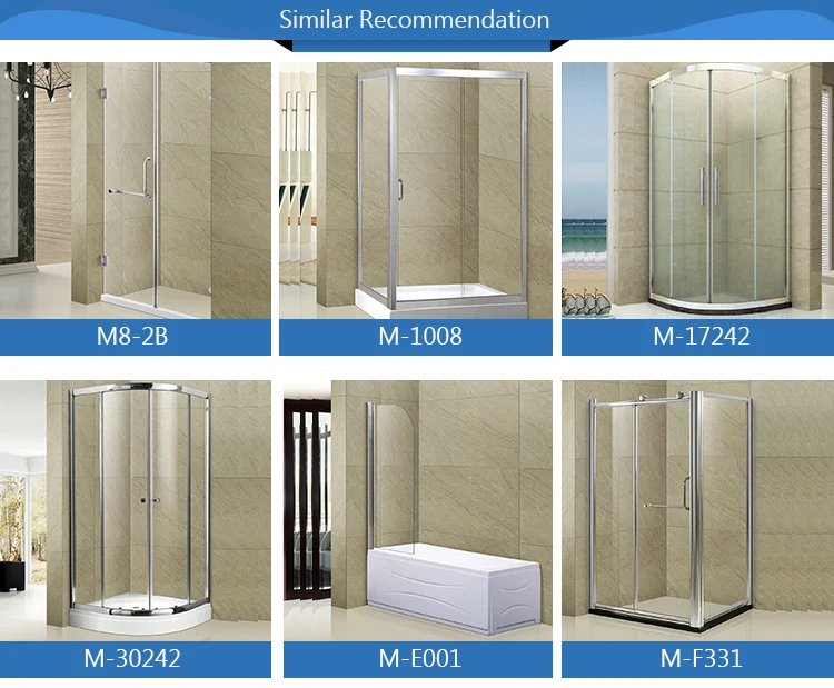 Wholesale price middle sliding shower door 2 sided portable toilet shower room cabin