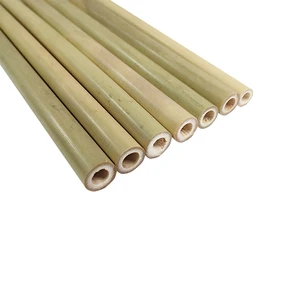 Image of High Quality bamboo straw Drinking with Cleaning Brush natural bamboo straw