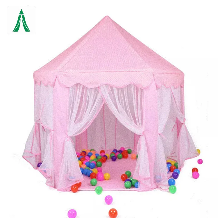 Pink Color Hexagon Children Castle Play Tent For Girls Kids Gifts Tent Buy Kids Play Tent Kids Indoor Play Tents Portable Pop Up Tent Product On Alibaba Com