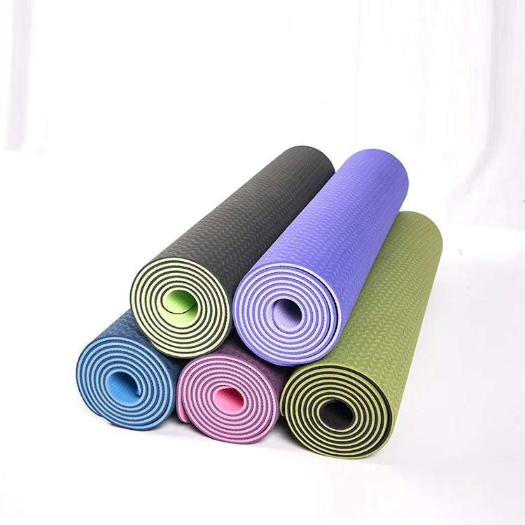 

TPE Yoga Mate Exercise Hot Selling Manufacturer Custom Logo Printing Yoga Mat Yoga & Pilate,yoga & Pilate Accept Customized Logo, Stock color or customized